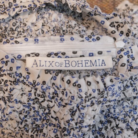 Alex of Bohemia Maisie Domino Smocked Top Size Small - Picture 3 of 6